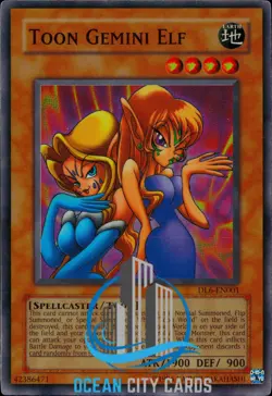 Yugioh Toon Gemini Elf DL6-EN001 Super Rare - Image 3