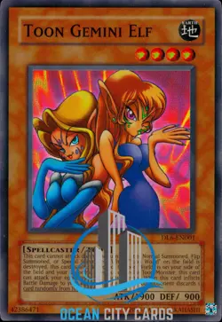 Yugioh Toon Gemini Elf DL6-EN001 Super Rare - Image 5