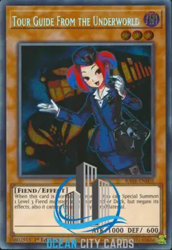 Yugioh Tour Guide From The Underworld RA01-EN005 Secret Rare 1st Edition - Image 1