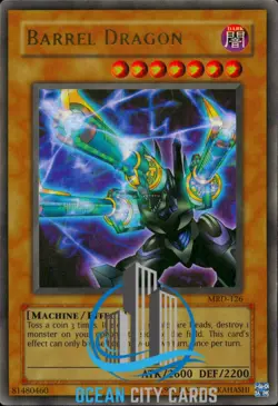 Yugioh Barrel Dragon Metal Raiders Ultra Rare MRD-126 Original Print Konami 2002 - Image 1