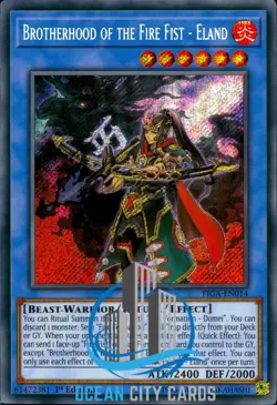 Yugioh Brotherhood Of The Fire Fist - Eland FIGA-EN014 Secret Rare 1st Edition - Image 3