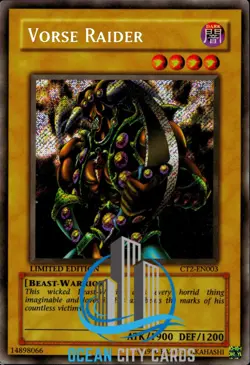 Yugioh Vorse Raider CT2-EN003 Secret Rare Limited - Image 1