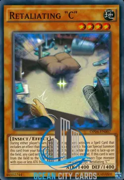 Yugioh Retaliating "C" OP04-EN007 Super Rare - Image 1