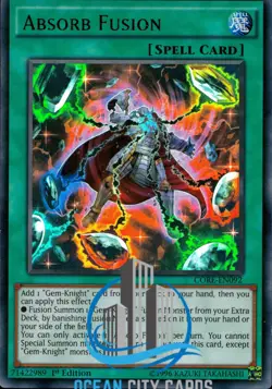 Yugioh Absorb Fusion CORE-EN092 1st Edition Ultra - Image 3