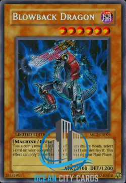 Yugioh Blowback Dragon MC2-EN005 Secret Rare Limited Edition - Image 1