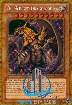 Yugioh The Winged Dragon Of Ra Gold Secret Rare PGLD-EN031 - Image 1