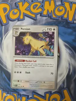 Misprint Pokemon TCG Persian 053/165 151 Set Scarlet & Violet CCG Card 2023 NM - Image 1