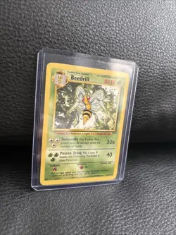 Pokemon TCG Beedrill Card 17/102 Rare Unlimited Base Set - Image 2