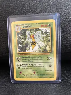 Pokemon TCG Beedrill Card 17/102 Rare Unlimited Base Set - Image 4