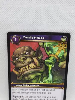 World of Warcraft TCG Deadly Poison Heroes of Azeroth #95 Instant Ability Card - Image 2