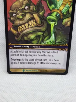 World of Warcraft TCG Deadly Poison Heroes of Azeroth #95 Instant Ability Card - Image 3