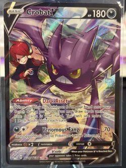 Crobat V - TG20/TG30 - Pokemon Lost Origins Trainer Gallery Ultra Rare Card NM - Image 1