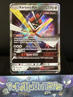 Pokemon Card Kartana GX 70/111 Half Art Crimson Invasion NM - Image 1