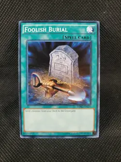 Foolish Burial YUGIOH LDK2-ENJ29 Common Spell Card NM Never Played Spell CCG TCG - Image 1
