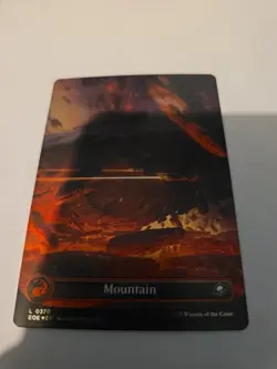 MTG - Mountain (#370) (Borderless) (Galaxy Foil) - Edge of Eternities (NM) - Image 1