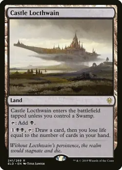 CASTLE LOCTHWAIN NM Throne of Eldraine mtg Land - Image 1