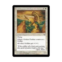 WOTC MtG Mirage Zuberi, Golden Feather (R) EX - Image 1