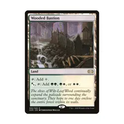 WOTC MtG Double Masters Wooded Bastion (R) NM - Image 1