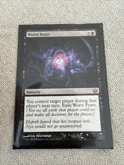 Worst Fears 2014 Journey into Nyx Black Mythic Sorcery MTG NM - Image 1