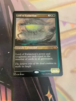 MTG - LORD OF EXTINCTION - MYTHIC - ETCHED FOIL - DOUBLE MASTERS - LP - Image 1