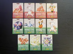 Pokemon Carddass 1996 Set of 11 cards Red/Green - Image 1