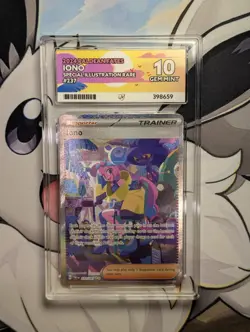 Iono #237 Pokemon Paldean Fates Sir Ace Graded 10 Gem Mint - Image 1