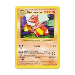 Pokemon Pokemon Base Set (Shadowless) Charmeleon (U) #24 VG - Image 1