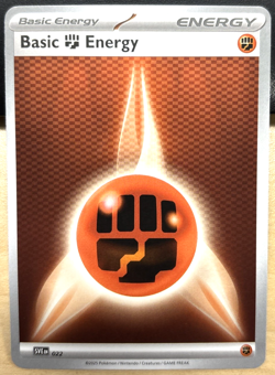 Pokemon Scarlet & Violet Black Bolt 022 Basic Fighting Energy - Image 1