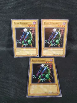 3x YuGiOh Dark Assailant SDK-015 (Common) LP-HP See Detailed Pics Playset TCG - Image 1
