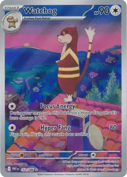 Watchog 153/086 White Flare WHT English Pokemon Card NM - Image 1