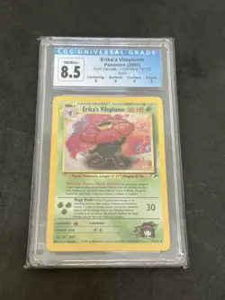 Gym Heroes 5 Erika's Vileplume CGC 8.5 Graded WOTC Holo Rare Pokemon Card - Image 1