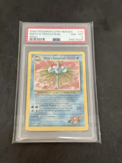 Gym Heroes 10 Misty's Tentacruel PSA 8 Graded WOTC Holo Rare Pokemon Card - Image 1