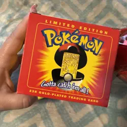 1999 Burger King Pokemon 23K Gold-Plated PIKACHU Trading Card LTD ED New Sealed - Image 2