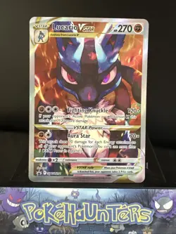 Pokemon Card Lucario VSTAR SWSH291 Crown Zenith ETB Promo NM - Image 1