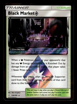 Black Market Prism Star 134/181 Holo Rare Team Up Pokemon Card - Image 1