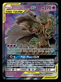 Trevenant & Dusknoir GX SM217 Ultra Rare Black Star Promo Pokemon Card - Image 1