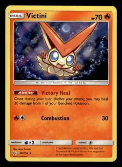 Victini 30/236 Holo Rare Cosmic Eclipse Pokemon Card - 2 - Image 1