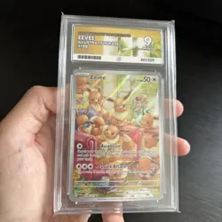 Eevee Illustration Rare - 188/167 Twilight Masquerade Graded ACE 9 Pokemon Card - Image 1