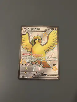 Pokemon TCG 2024 Paldean Fates: Pidgeot ex 221/091 Shiny Holo Card - Near Mint - Image 1