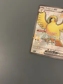 Pokemon TCG 2024 Paldean Fates: Pidgeot ex 221/091 Shiny Holo Card - Near Mint - Image 4
