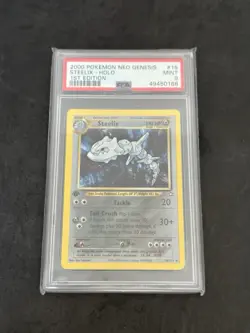 Neo Genesis 15 Steelix 1st Edition PSA 9 Graded Holo Rare WOTC Pokemon Card - Image 1