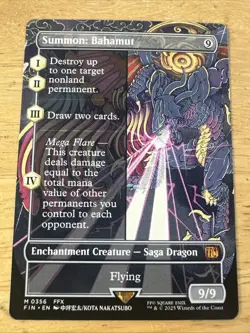 Summon: Bahamut (Borderless) Final Fantasy MTG English - Image 1