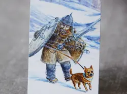 Ice Storm Potty MTG Satire ironical Altered Art - Image 2