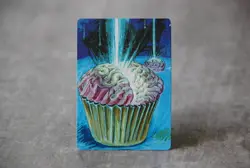 Cupcake Braingeyser MTG - Satirical Fan art Altered Art Custom Art Alpha - Image 2