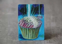 Cupcake Braingeyser MTG - Satirical Fan art Altered Art Custom Art Alpha - Image 3