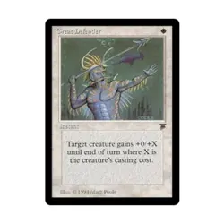 WOTC MtG Legends Great Defender (U) EX - Image 1
