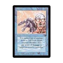 WOTC MtG Legends Backfire (U) EX - Image 1