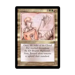 WOTC MtG Legends Jerrard of the Closed Fist (U) VG - Image 1