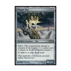 WOTC MtG WPN & Gateway Promos Plague Myr (P) (Foil) EX - Image 1