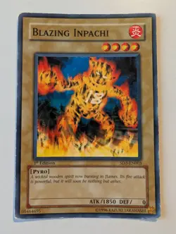 Yugioh! Blazing Inpachi - SD3-EN003 - Common - 1st Edition NM English - Image 1
